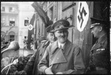 Adolf Hitler and Hermann Göring on the balcony of Jägerndorf Town Hall, Sudetenland